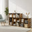 16-Cube Storage Organizer - PP Plastic - Rustic Brown - Stackable and Versatile Shelving System