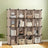 16-Cube Storage Organizer - PP Plastic - Rustic Brown - Stackable and Versatile Shelving System