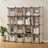 16-Cube Storage Organizer - PP Plastic - Rustic Brown - Stackable and Versatile Shelving System