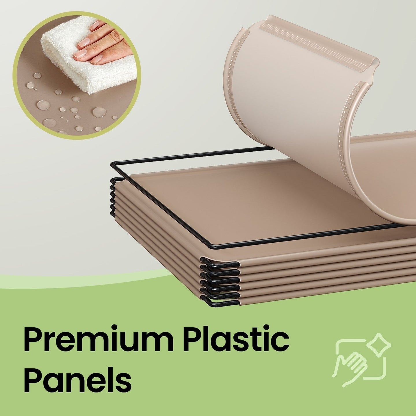 16-Cube Storage Organizer - PP Plastic - Rustic Brown - Stackable and Versatile Shelving System