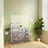 Plastic Cube Storage Organiser with Doors - 93L - PP Plastic - Anti-Tip Straps