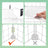 6-Compartment Storage Cabinet - Metal Wire - Black - Interlocking Shelving Unit with Free Rubber Mallet