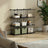 9-Cube Wire Grid Storage Rack - 243L - Metal Mesh - Interlocking Shelves