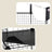 9-Cube Wire Grid Storage Rack - 243L - Metal Mesh - Interlocking Shelves