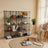Modular Wire Grid Shelving System - Metal Mesh - White - Customizable Storage Cabinet with 16 Cubes