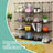 Modular Wire Grid Shelving System - Metal Mesh - White - Customizable Storage Cabinet with 16 Cubes