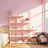 Modular Wire Grid Shelving System - Metal Mesh - White - Customizable Storage Cabinet with 16 Cubes