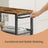 4-Tier Rolling Storage Cart - Steel - Black