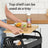 3-Tier Storage Trolley - Metal - Cloud White - Rolling Utility Cart with Table Top and Removable Hanging Cups