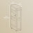 Slim 4-Tier Storage Trolley - Particleboard - Small Space