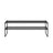 2-Tier Shoe Rack - Metal Tube and Plastic Connector - Black