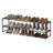 2-Tier Shoe Rack - Metal Tube and Plastic Connector - Black