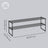 2-Tier Shoe Rack - Metal Tube and Plastic Connector - Black