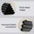2-Tier Shoe Rack - Metal Tube and Plastic Connector - Black