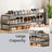 2-Tier Shoe Rack - Metal Tube and Plastic Connector - Black