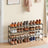 3-Tier Shoe Rack - 66L - Metal - Stackable Design