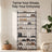10-Tier Shoe Rack - 50 Pairs - Metal Tube - Adjustable Height
