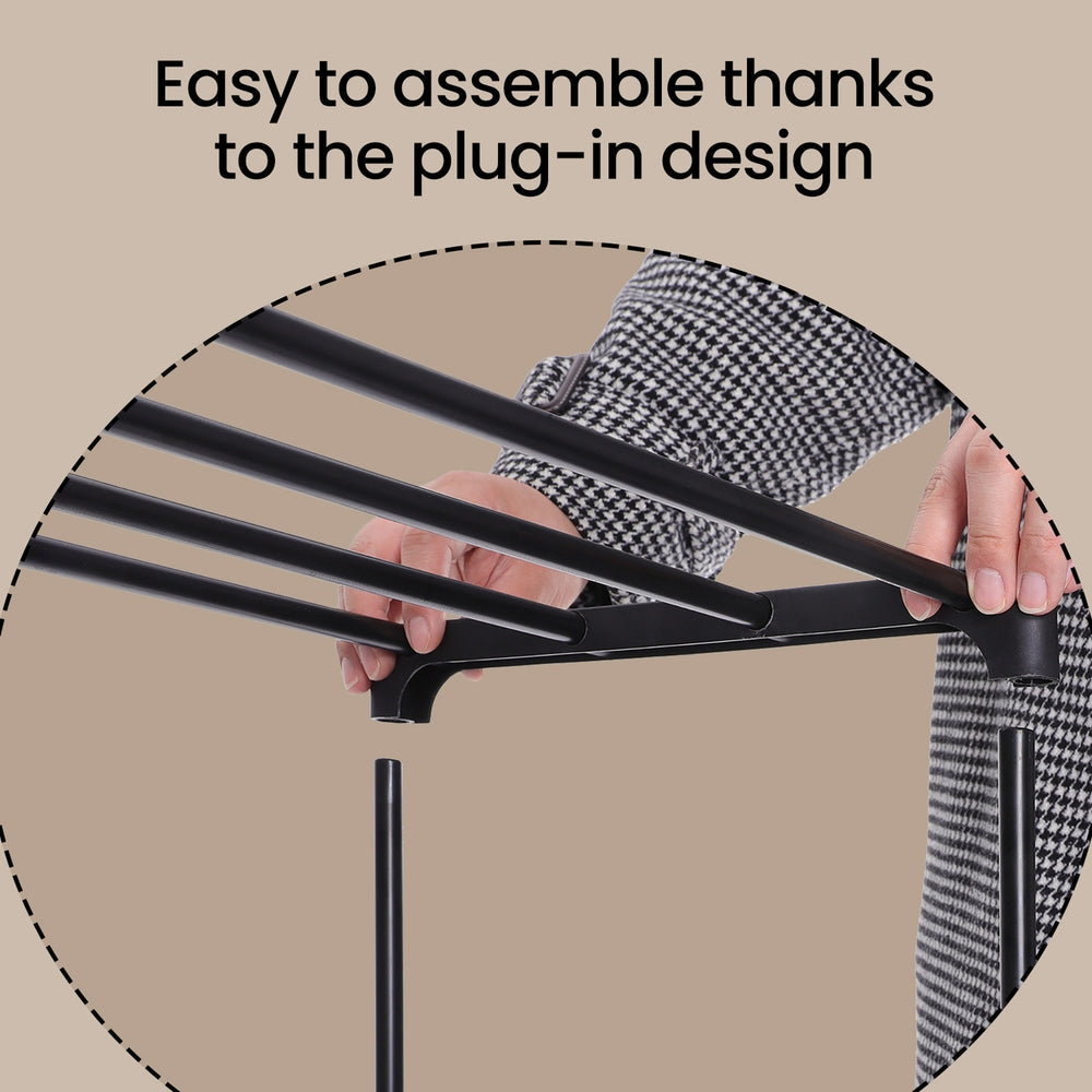10-Tier Shoe Rack - 50 Pairs - Metal Tube - Adjustable Height