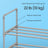 3-Tier Shoe Rack - Metal - Grey - Stackable Shoe Storage for 12 to 15 Pairs