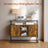 Sideboard - 100L - Particleboard - Glass Surface
