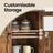 Sideboard - Steel - Rustic Brown and Black