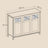 Sideboard - Steel - Rustic Brown and Black