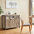 Sideboard - Steel - Rustic Brown and Black