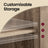Sideboard - Steel - Rustic Brown and Black