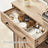 Freestanding Storage Cabinet - Engineered Wood - Rustic Brown and Black - Sliding Barn Door and Drawer