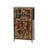 Sideboard, Storage Cabinet - Particleboard and Steel - Rustic Brown
