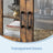 Sideboard, Storage Cabinet - Particleboard and Steel - Rustic Brown