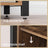 Free-Standing Storage Corner Shelf - 37L - Particleboard - 3 Shelves