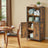 Freestanding Storage Cabinet - Wood - Rustic Brown and Black - Multifunctional with Adjustable Shelf
