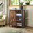 Barn Door Storage Cabinet - 30L - Particleboard - Adjustable Shelves