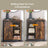 Barn Door Storage Cabinet - 30L - Particleboard - Adjustable Shelves