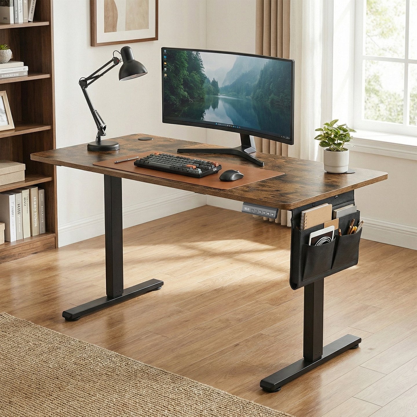 Electric Standing Desk - 60L - Steel - Height Adjustable