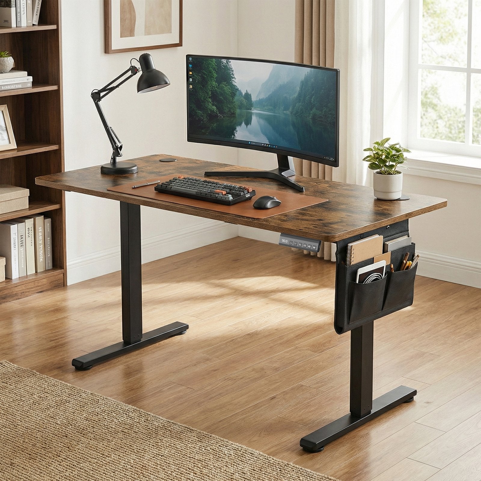 Electric Standing Desk - 60L - Steel - Height Adjustable