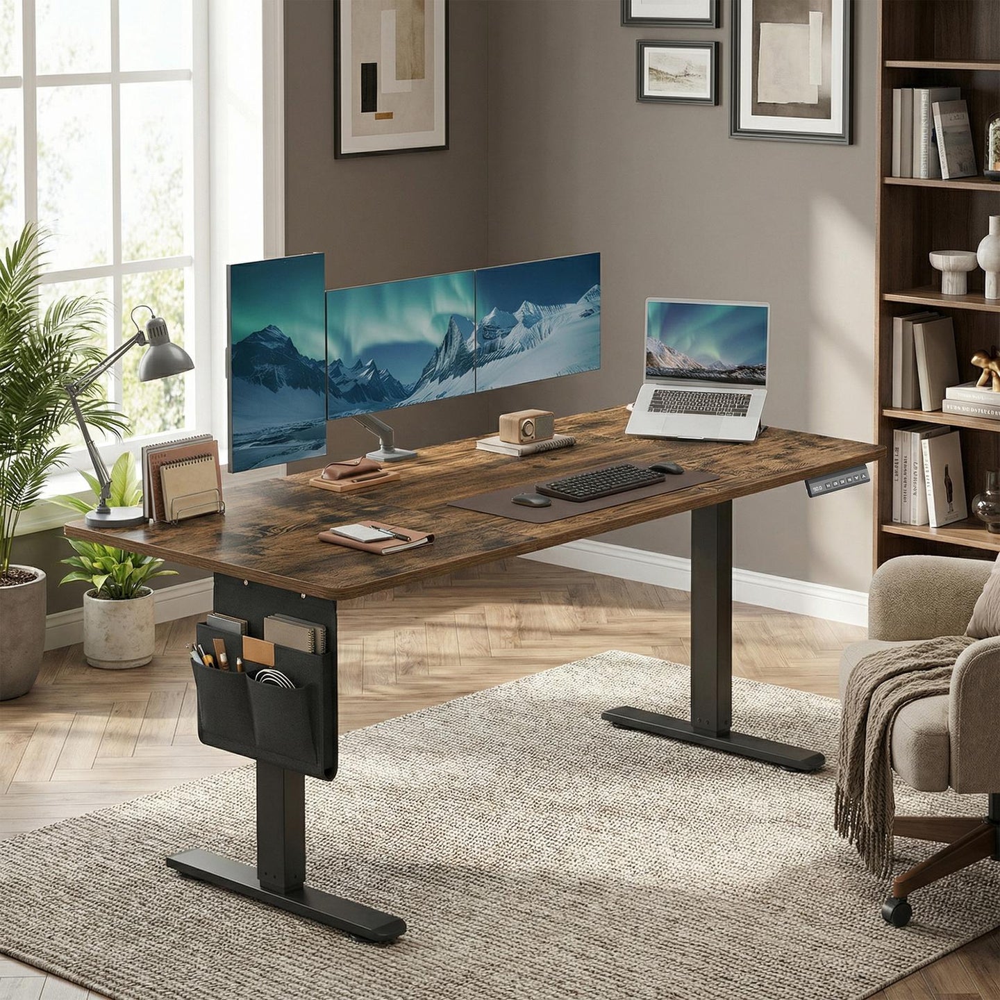 Electric Standing Desk - 60L - Steel - Height Adjustable