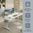 Electric Standing Desk - 77L - Particleboard - Height Adjustable