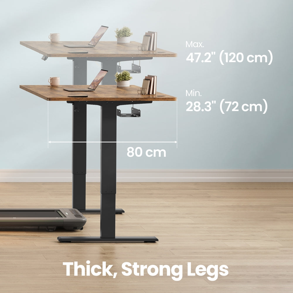 Electric Standing Desk - 140x80 - Particleboard - Height Adjustable