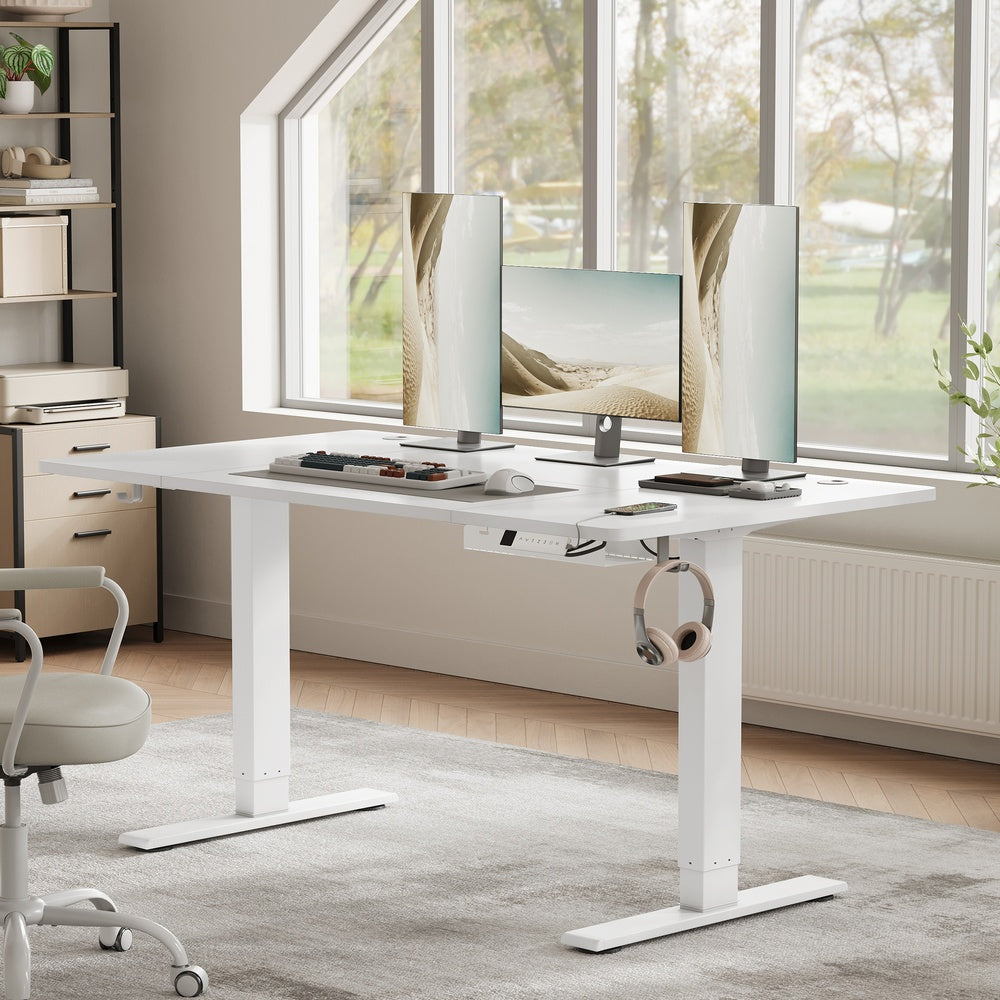 Electric Standing Desk - 140 x 80 - Particleboard - Height Adjustable