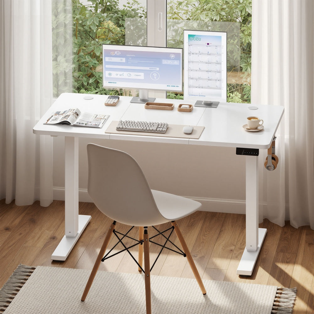 Electric Standing Desk - 120x60 - Steel - Height Adjustable