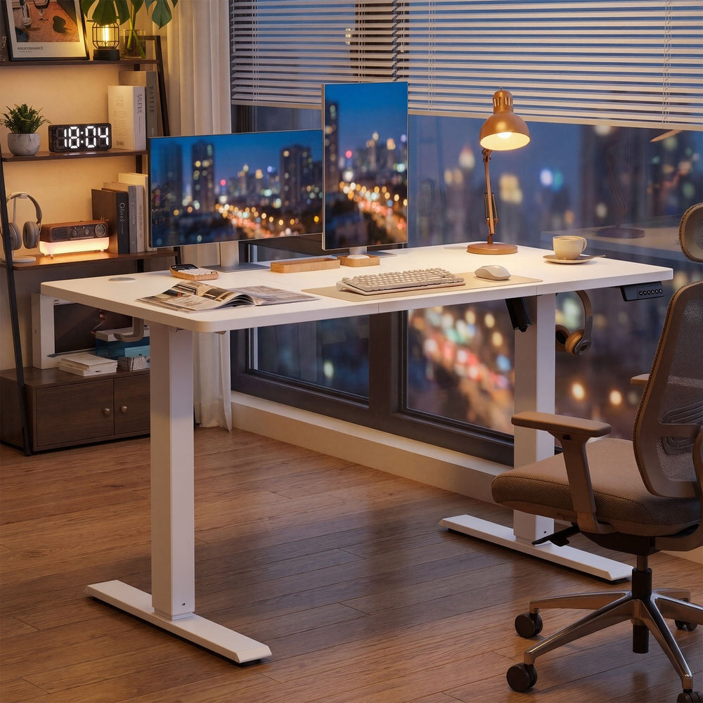 Electric Standing Desk - 120x60 - Steel - Height Adjustable