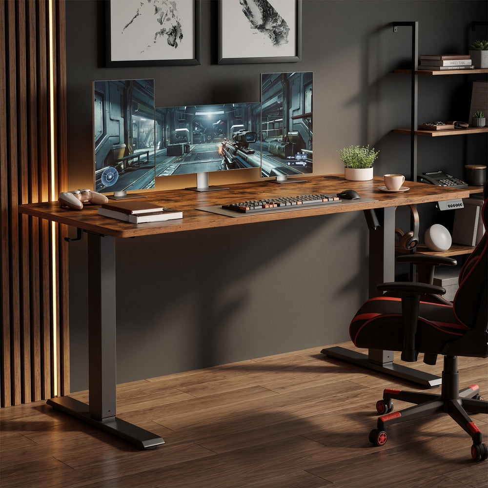 Electric Standing Desk - 120L - Steel - Height Adjustable