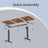 Electric Standing Desk - 120L - Steel - Height Adjustable