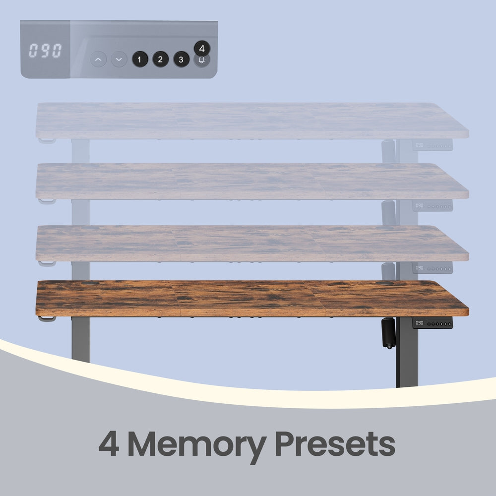Electric Standing Desk - 120L - Steel - Height Adjustable