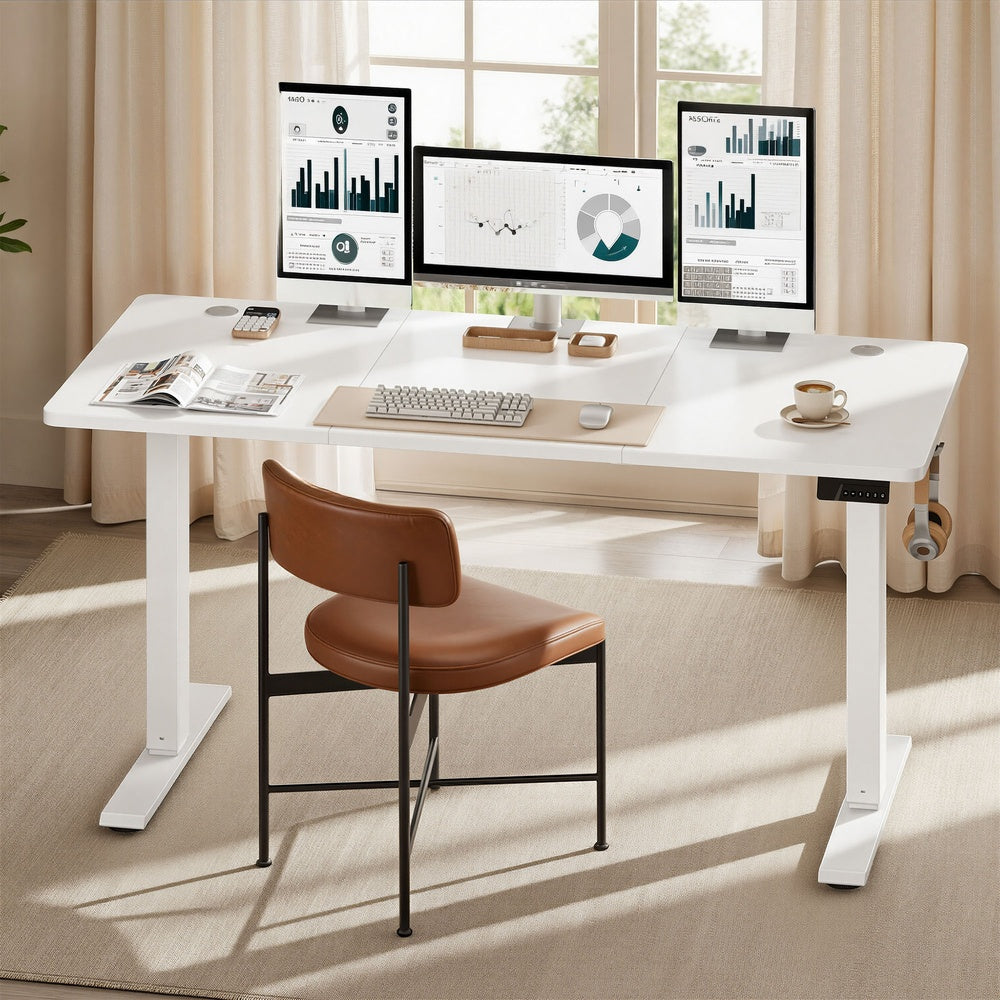 Height Adjustable Desk - 120L - Steel - Electric Operation