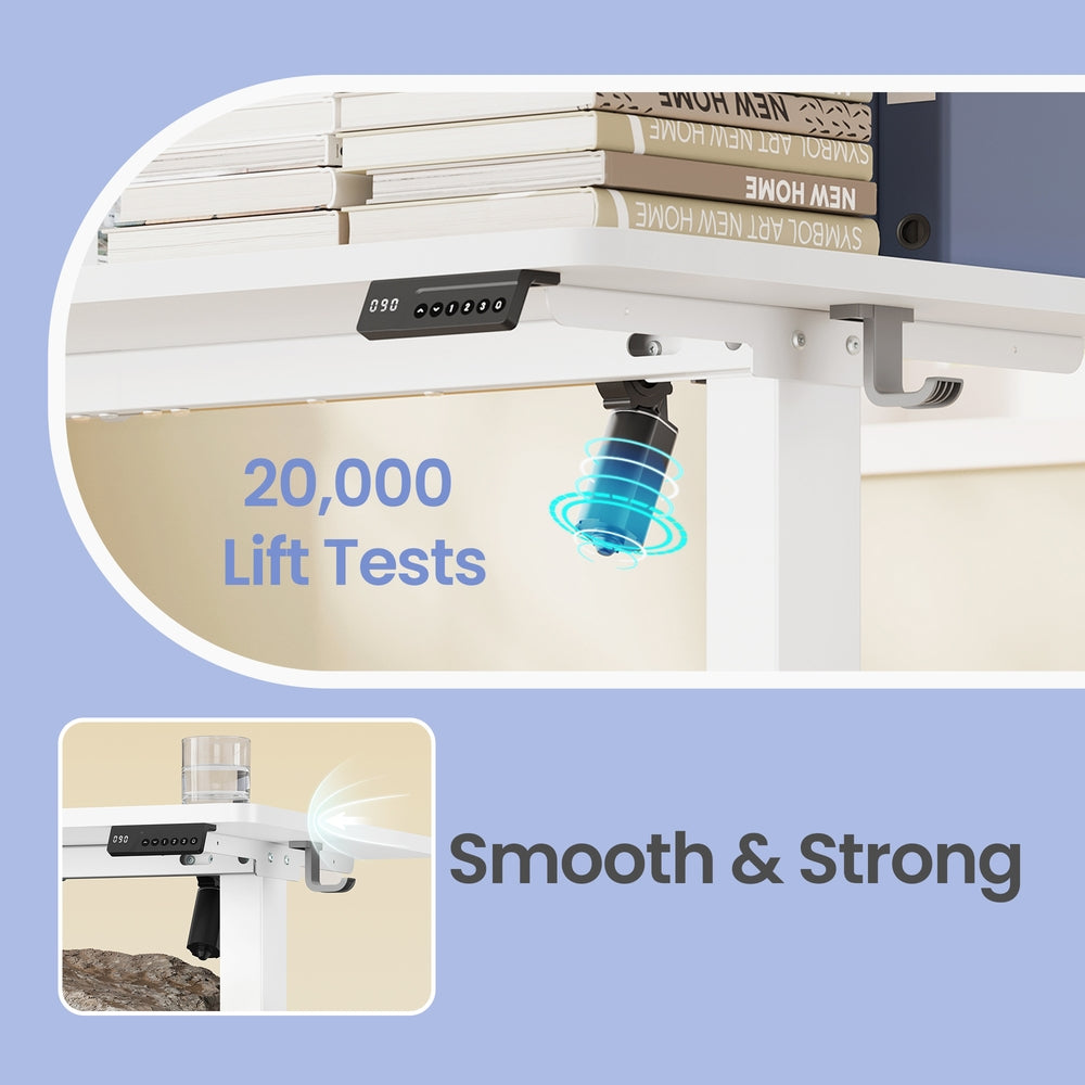 Height Adjustable Desk - 120L - Steel - Electric Operation