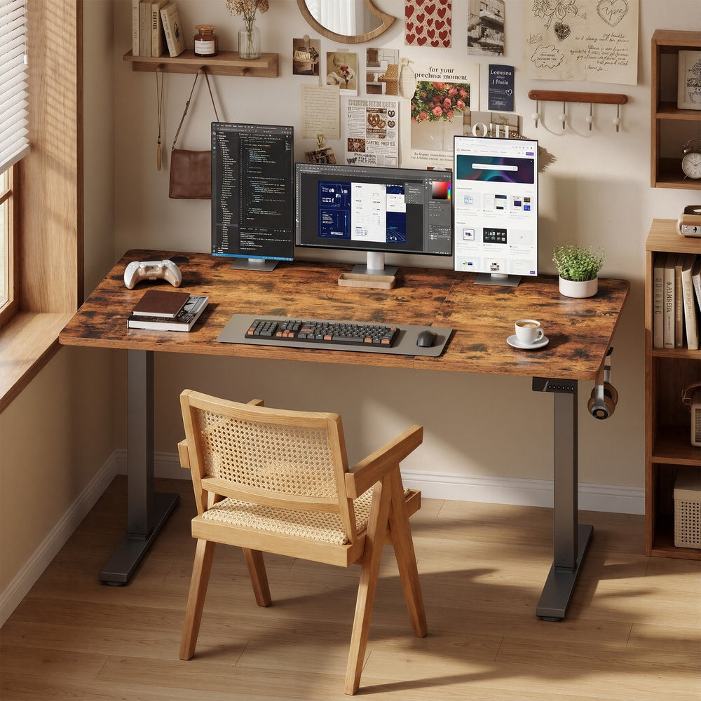 Electric Standing Desk - 120L - Steel - Height Adjustable