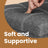 Ottoman Storage Bench - Linen-Look Fabric - Dark Grey